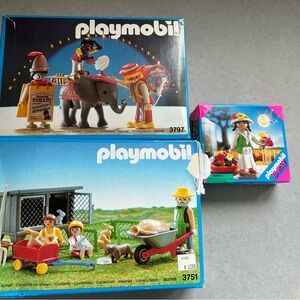 3 vintage Playmibil sets